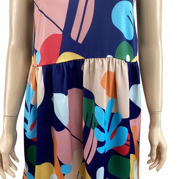 Crosby By Mollie Burch Size XS Sleeveless Dress NWOT Multicolor Abstract Print‎ - Picture 8 of 9